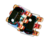 5-1200MHz passive, 2-way CATV splitter from MiniRF. 75 ohms. MRFSP5725