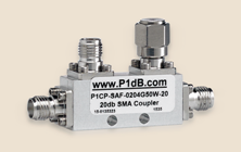S-band Directional Couplers Handle 50W. 10, 20 and 30dB coupling