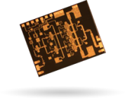 Qorvo’s TGA2621 1W (30.5dBm) Psat amplifier covering radar and satcom applications from 16 – 18GHz.
