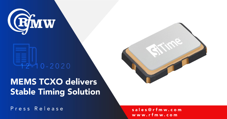 SiTime’s SiT5358 series of MEMS Super-TCXOs deliver ±50 ppb stability performance and can be factory-programmed to any combination of frequency (from 1 to 60 MHz), voltage and pull range