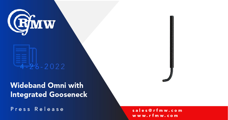 Southwest Antennas’ 1001-262 half-wave dipole antenna handles 50W of RF energy over a frequency span of 902 to 928 MHz.