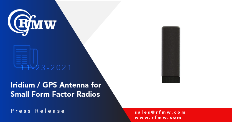 The Southwest Antennas’ 1027-035 rugged, high-performance hemispherical antenna supports Iridium and GPS L1