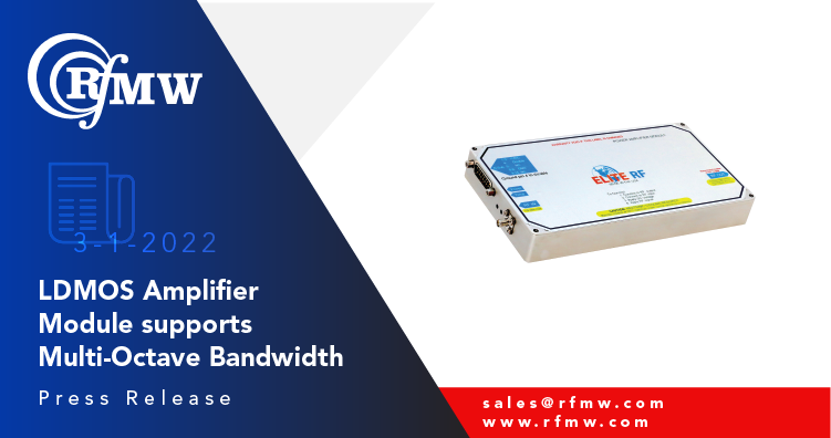 The Elite RF MB030512M565028 incorporates state-of-the-art LDMOS technology technology to deliver 350 Watts of saturated power from 30 to 512 MHz with a P1dB of 150 Watts