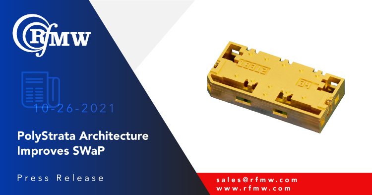 The PSF29B02S interdigital filter from Cubic Nuvotronics has a pass band of 27.5 to 30.0 GHz with 50 Ω characteristic impedance.