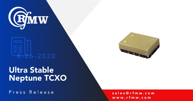 The Rakon Neptune Ultra Stable TCXO E8006LF offers noise floor of -158 dBc/Hz