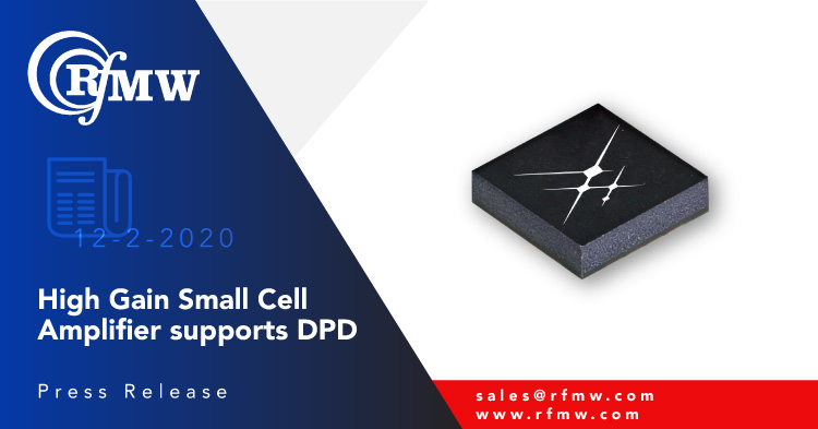 The Skyworks Solutions SKY66320-11 power amplifier operates from 3600 to 3800 MHz with 35 dB of gain